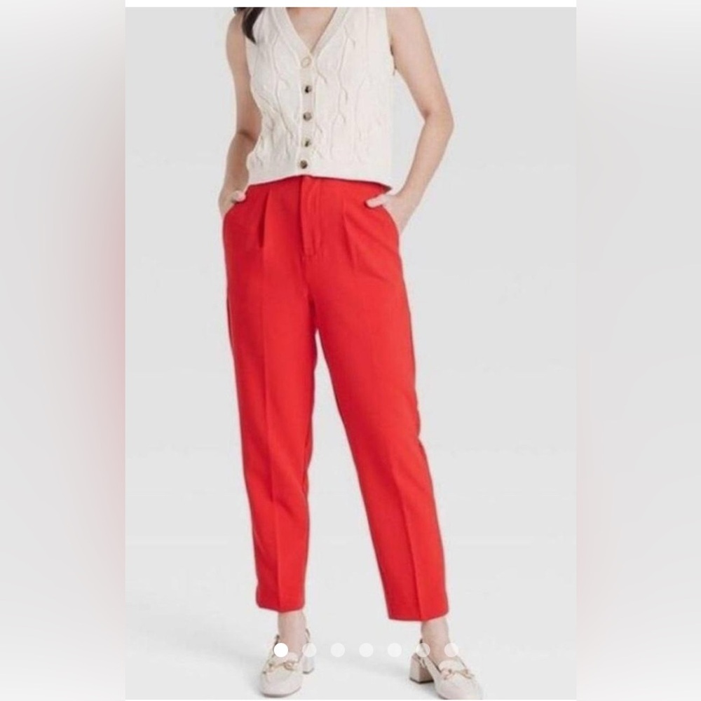 a new day Vibrant Red Women's Trousers